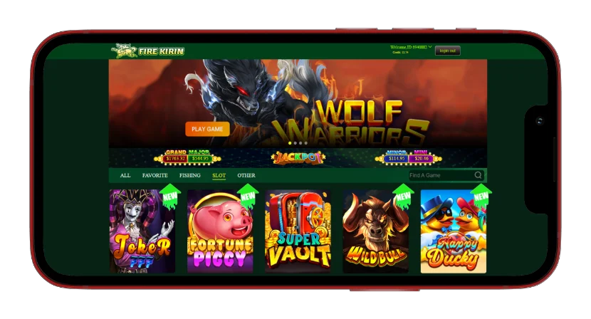 Fire Kirin game selection