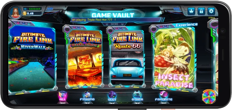 Game Vault login screen